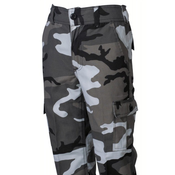 MFH US BDU children's trousers, cargo style, with elastic band
